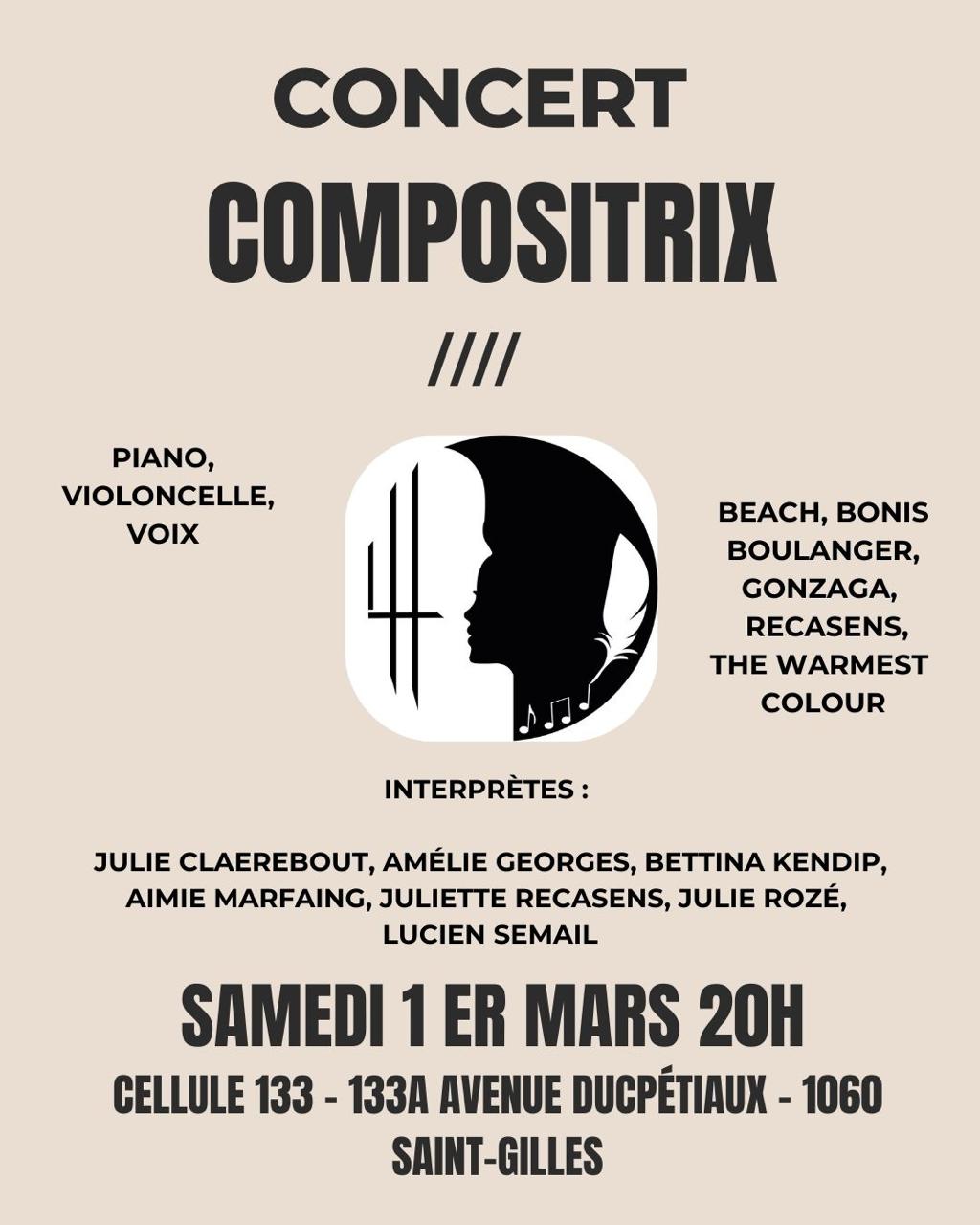 Concert du collectif Compositrix&nbsp;#3