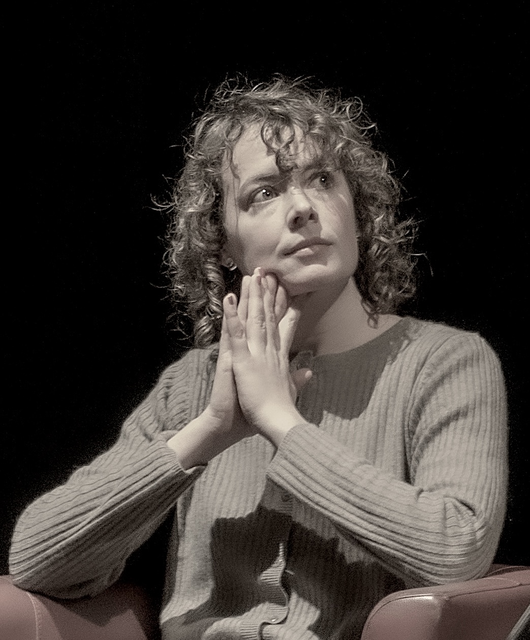 Photo de Margaux en noir et blanc